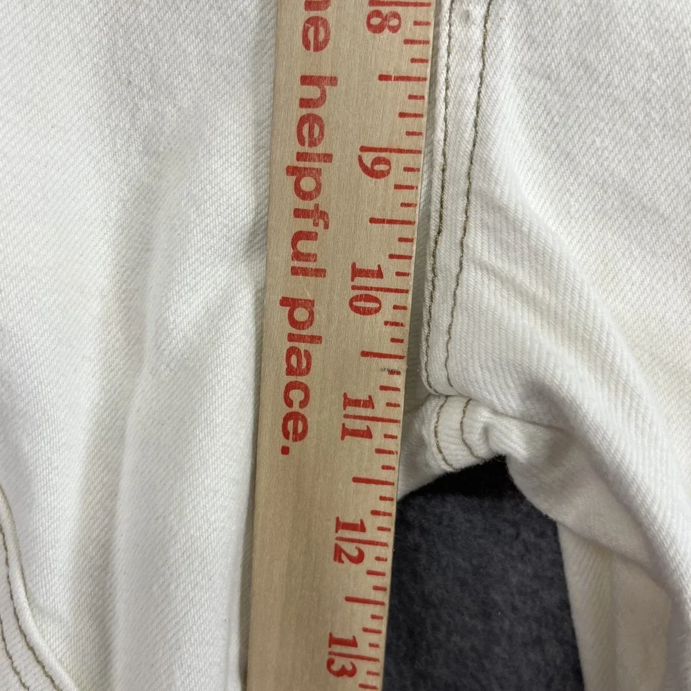 FRAME Jeans Le Slouch‎ Denim Womens 25 Cream Straight Low Rise cargo